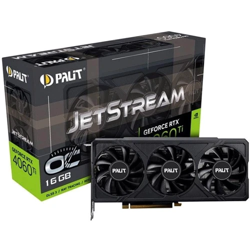 Видеокарта Palit GeForce RTX 4060 Ti JetStream OC 16GB (NE6406TU19T1-1061J): Форм-фактор Стандартная