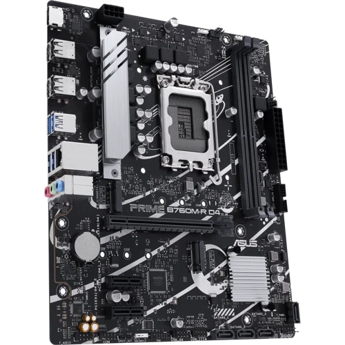 ASUS PRIME B760M-R-D4 (90MB1HA0-M0EAY0) Prime B760M-R D4: Разъемы на задней панели USB 3.2 Gen 1, USB 2.0, Ethernet RJ-45, HDMI