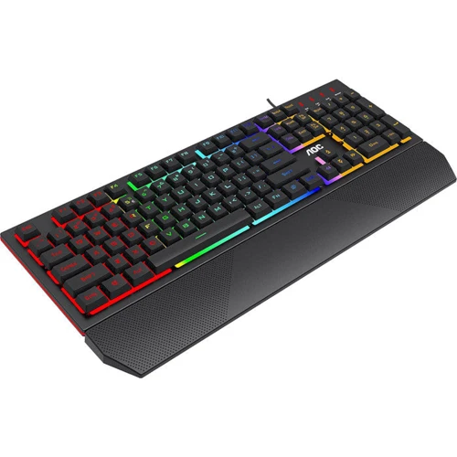Клавиатура AOC GK200 Gaming Rainbow LED USB (GK200D32R): Подключение проводное