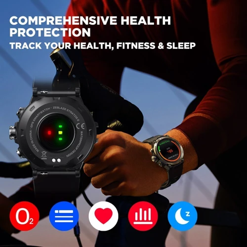 Смарт-часы Zeblaze Stratos 2 Steel Blue: Время работы до 25 дней