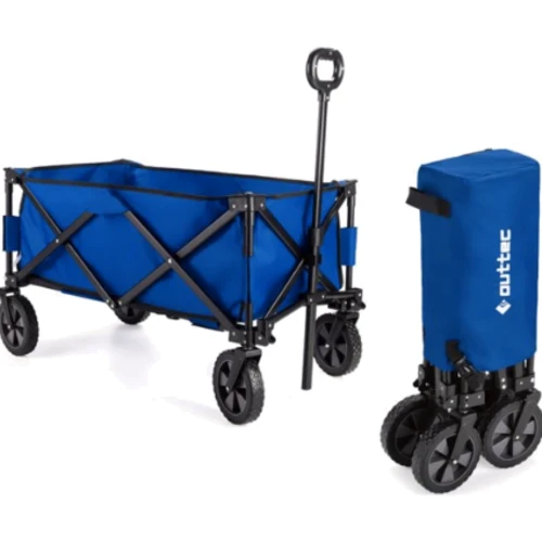 

Тележка туристическая Outtec складная темно-синяя (5907766664956)