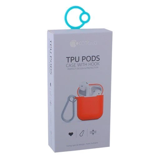 Чехол для наушников COTEetCI Case TPU with Belt Pink (CS8113-PK) for AirPods фото 1