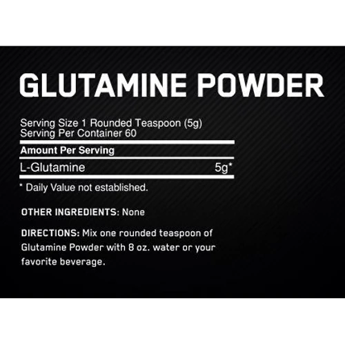 Аминокислота для спорта Optimum Nutrition (UK) Glutamine Powder 630 g /123 servings/ Unflavored: Вкус Без вкуса