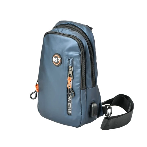 Рюкзак молодежный на одно плечо YES TS-92 Past all mini, синий (558438)