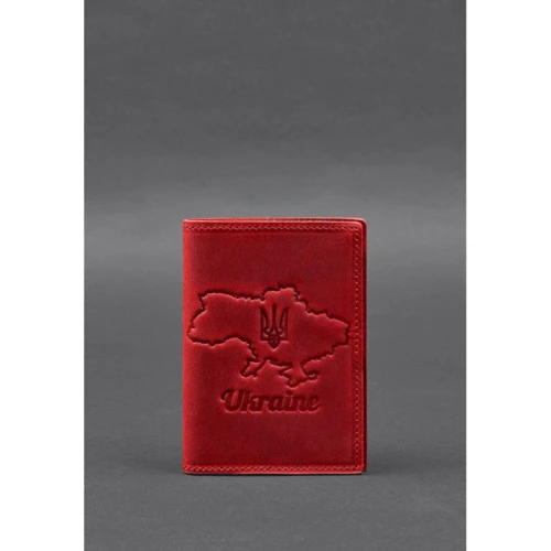 Обложка для паспорта BlankNote Crazy Horse коралл (BN-OP-UA-M-coral): Пол Унисекс