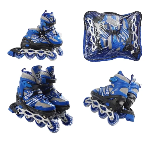 Раздвижные ролики Best Roller колеса PVC 81476-М (34-38) Синие