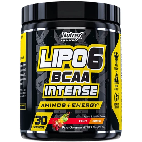 Аминокислота для спорта Nutrex Lipo-6 BCAA Intense 259.5 g / 30 servings / Fruit Punch