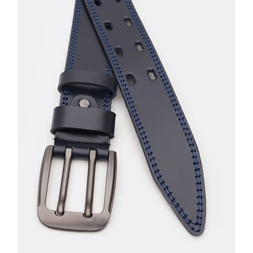 Чоловічий ремінь Borsa Leather синій (V1115FX23-navy): Стать Мужской