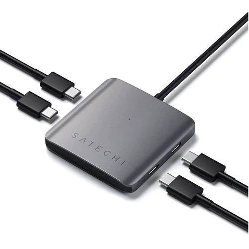 Адаптер Satechi Aluminum Adapter USB-C to 4xUSB-C Space Gray (ST-UC4PHM): Интерфейс подключения USB-C