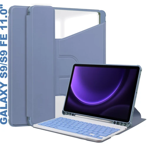 Аксессуар для планшетных ПК BeCover Case Rotatable Smart Keyboard Purple for Samsung X710 Galaxy Tab S9 / X510/X516B Galaxy Tab S9 FE (710431)