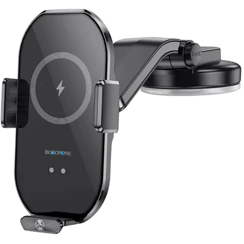 Тримач Borofone Car Holder BH206 Wireless Charger 15W Black