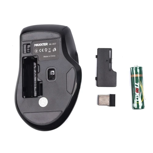 Мишка Maxxter Mr-407 Black: Ергономіка для правой руки