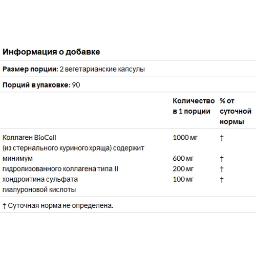 Doctor's Best Best Hyaluronic Acid With Chondroitin Sulfate 180 Caps (DRB-00228): Тип комплексні