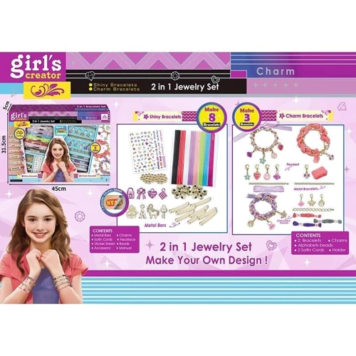 Набор для плетения браслетов Girl's Creator (2 техники плетения) (MBK 550)