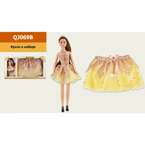 Лялька Emily QJ069B зі спідницею для дівчинки: Вік від 3 років