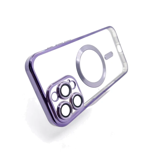 Чехол для iPhone BeCover Chrome Case with MagSafe Purple for iPhone 16 Pro Max (712089): Материалы Термополиуретан