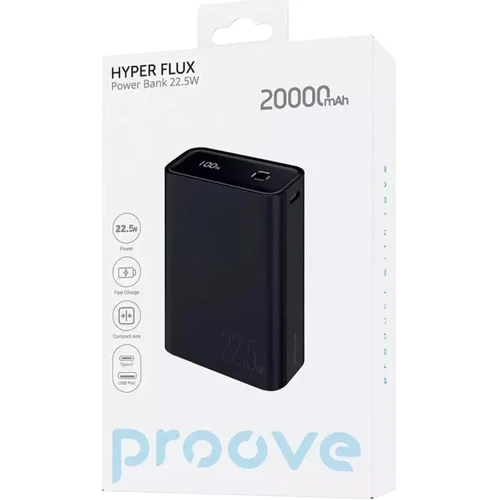 Внешний аккумулятор Proove Power Bank 20000mAh Hyper Flux 22.5W Black (PBH220120001): Встроенный кабель нет