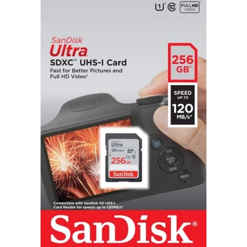 Карта памяти SanDisk 256GB SDXC Ultra Class 10 UHS-I (SDSDUN4-256G-GN6IN): Тип карты MicroSDXC