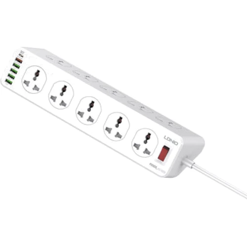 Сетевой фильтр LDNIO SC10610, 5 розеток + 3USB (SC10610): Тип Сетевые фильтры