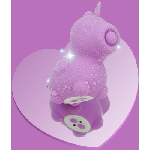 Вібратор-єдиноріжка Unihorn - Karma Lilac, з пульсацією