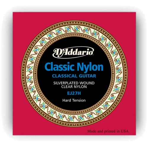 Струна для гитар Струны D`ADDARIO EJ27H STUDENT CLASSICS HARD TENSION