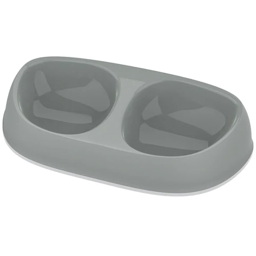 Миска Moderna Double Sensibowl подвійна для котів 2х200 мл оливкова 29х15х6 см (58907)