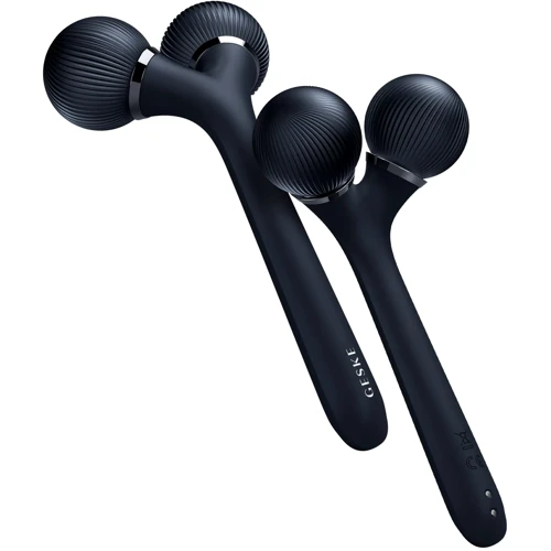 Электронный ультразвуковой ролик для лица и тела GESKE Sonic Facial&Body Roller 4в1 black