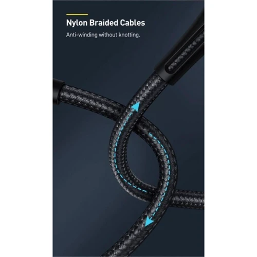 Кабель Baseus USB Cable to USB-C Water Drop-Shaped Lamp PD 66W 1m Black (CATSD-M01) фото 7