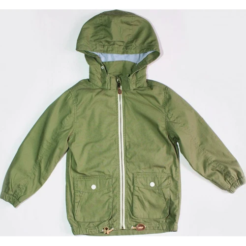 Куртка H & M 1518497 110 см зелена з капюшоном
