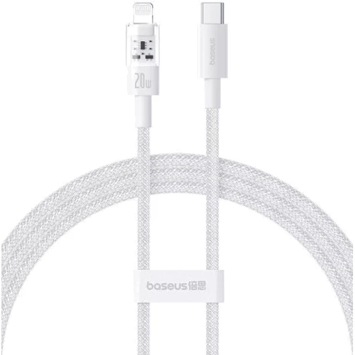 Кабель Baseus Cable USB-C to Lightning Gem Fast-Charging 20W 1m White (P10373001211-00)