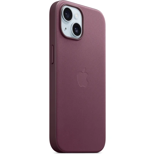 Чохол для iPhone Apple iPhone 15 FineWoven Case with MagSafe - Mulberry (MT3E3ZM/A): Матеріали Ткань