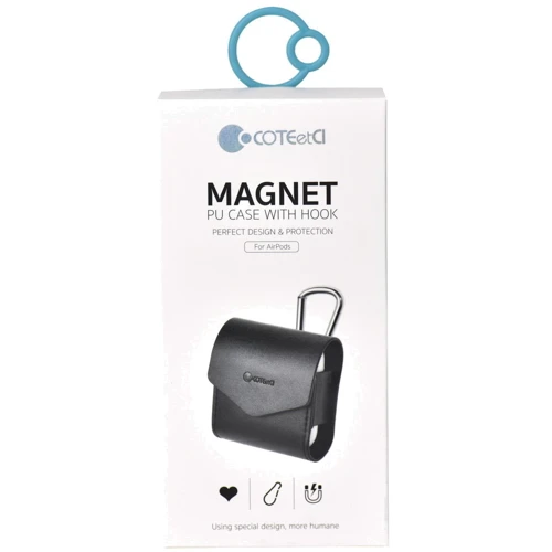 Чехол для наушников COTEetCI Case PU with Belt Red (CS8118-RD) for AirPods фото 1