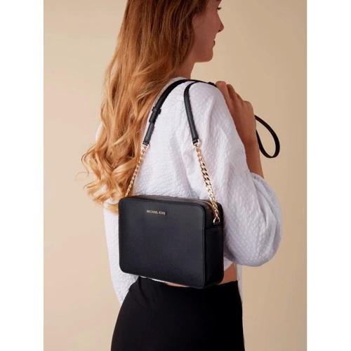 Жіноча сумка крос боді Michael Kors JET SET LG EW CROSSBODY чорна (32S4GTVC3L001): Тип Сумки