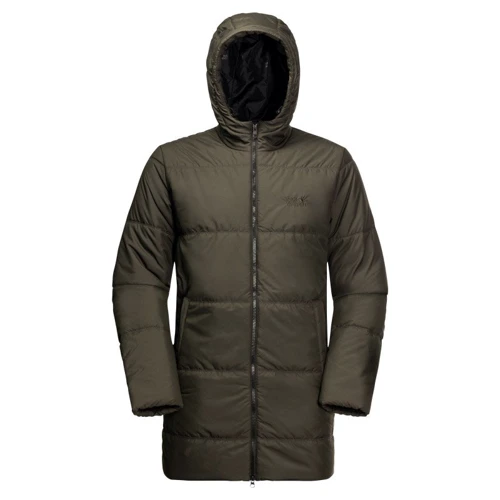 Куртка Jack Wolfskin North York Jacket 1206381-4144 52 серо-зеленая зимняя с капюшоном: Вид Куртки