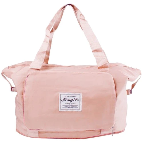 Жіноча дорожня сумка Valiria Fashion рожева (5DETAA2636-pink): Тип ручки Плечевой ремень, С двумя ручками