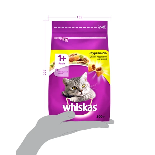 Сухой корм Whiskas для котов с курицей 14х300 г (5998749105986): Возраст Взрослые