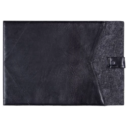 Gmakin Cover Envelope Leather Felt Black with Snap (GM08) for MacBook 13-14"