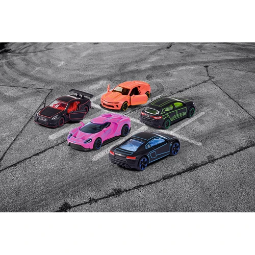 Набір металевих машинок Majorette Яскравий гонщик з неоновими елементами (2053179)