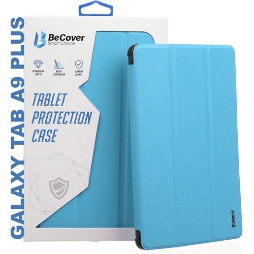 Аксесуар для планшетних ПК BeCover Smart Case Blue для Samsung Galaxy Tab A9 Plus SM-X210/SM-X215/SM-X216 (710306): Колір блакитний