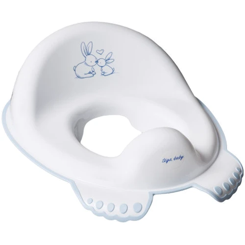 Накладка на унитаз антискользящая Tega Rabbits KR-002 white