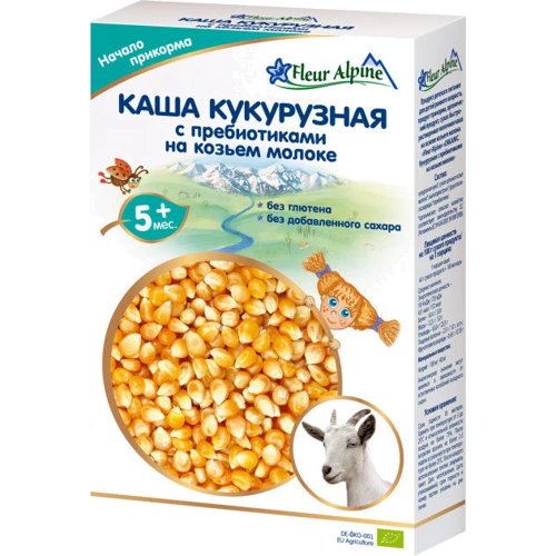 

Каша кукурузная с пребиотиками на козьем молочная 200/6 (4006303001641)