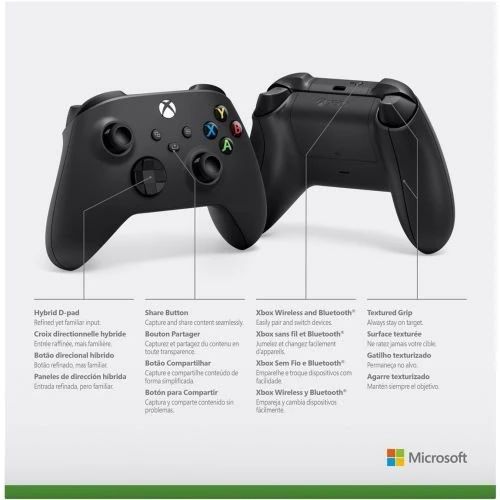 Аксессуар для приставок Microsoft Xbox Series X | S Wireless Controller with Bluetooth Carbon Black + Adapter for Windows (1VA-00002) фото 5
