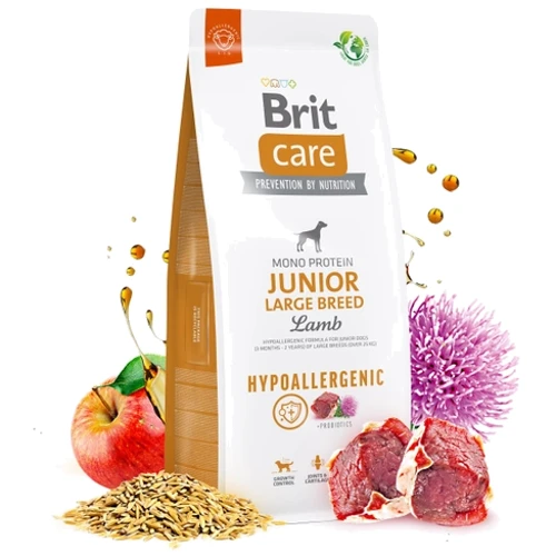 Сухой корм Brit Care Dog Hypoallergenic Junior Large Breed для молодых собак больших пород с ягненком 3кг (8595602559053): Тип Сухой корм