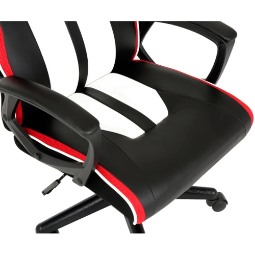 Геймерское кресло GT Racer X-2301 Black/White/Red фото 4