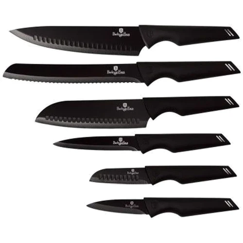 Набір кухонних ножів Berlinger Haus Black Silver Collection 7 предметів (BH 2689)