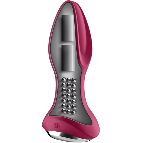 Анальная смарт вибропробка с жемчужным массажем Satisfyer Rotator Plug 2+ Violet