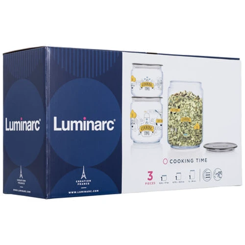 Luminarc Plano Kitchen Rules набор 3 пр. (P8457): Форма (по крышке) круглая