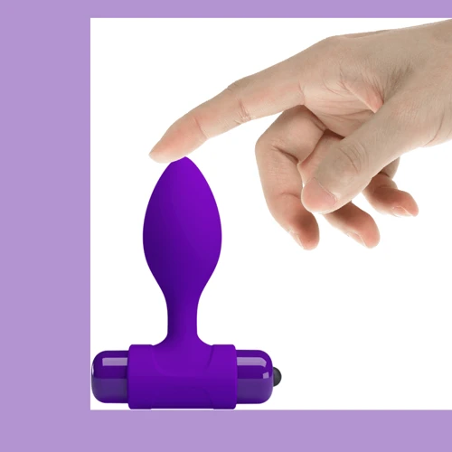Анальная пробка с вибропулей LYBAILE Pretty Love Vibro Butt Plug (фиолетовая)
