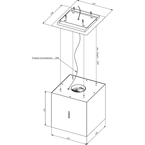 Вытяжка AKPO WK-10 Figur 650 Inox: Тип воздухоочистителя Рециркуляция, Отвод