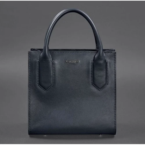 Жіноча сумка тоут BlankNote темно-синя (BN-BAG-28-navy-blue): Застібка Блискавка